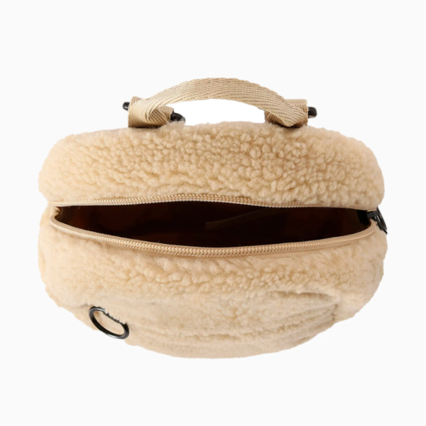 Soft Teddy Mini Backpack Fashion Woman Teddy Backpack for Autumn and Winter - Image 3