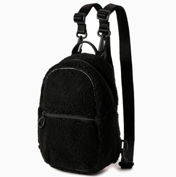 Soft Teddy Mini Backpack Fashion Woman Teddy Backpack for Autumn and Winter - Image 5