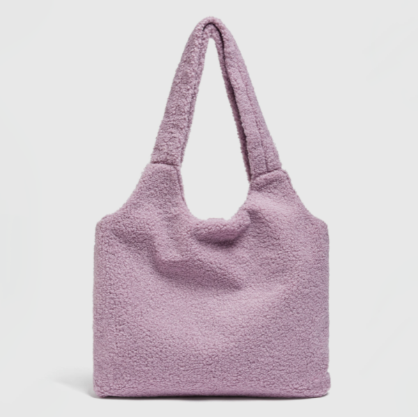 Women Ladies Cute Teddy Plush Shoulder Bag Large Tote Handbag Purse Faux Fur Shopping Dating Bag - Bild 6