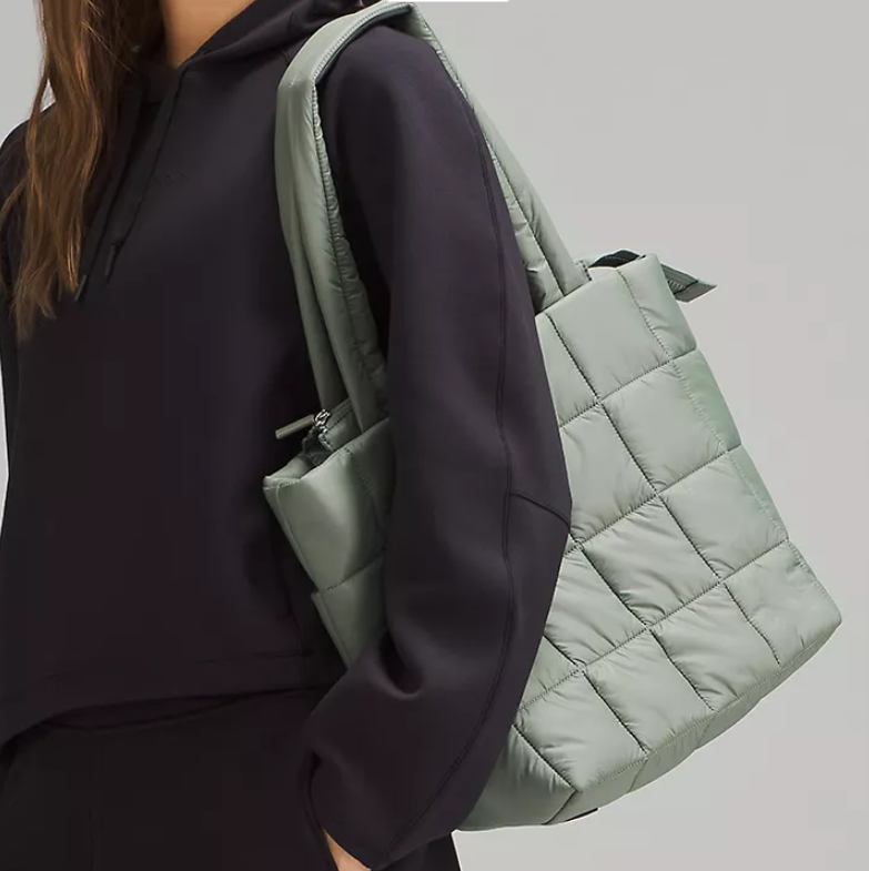 Women Puffer Tote Bag Top Handle Lightweight Handmade Waterproof Nylon Puffy Shoulder Bag - Image 6