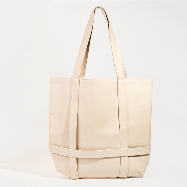 PU Leather Tote Bag Hat Holder Tote Bag Outdoor Handbag Hat Bag - 画像 5
