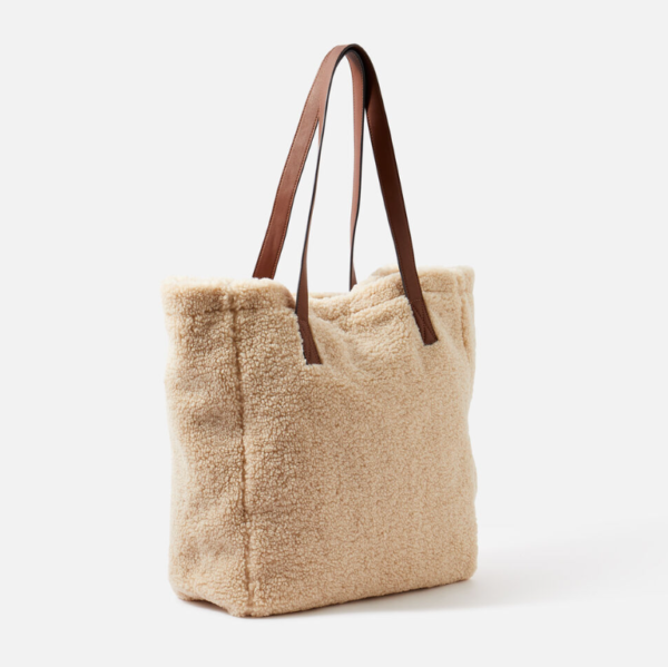 Fashion Sherpa Women Fashion Tote Bag Winter Teddy Plush Texture Tote Bag - Bild 2