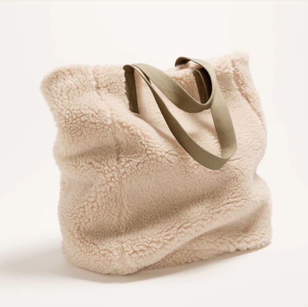 Fashion Sherpa Women Fashion Tote Bag Winter Teddy Plush Texture Tote Bag - Bild 5