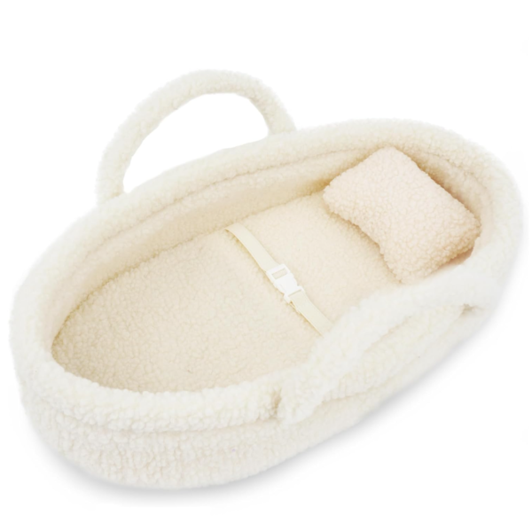Baby Teddy Fabric Changing Basket with Pads and Safety Belt