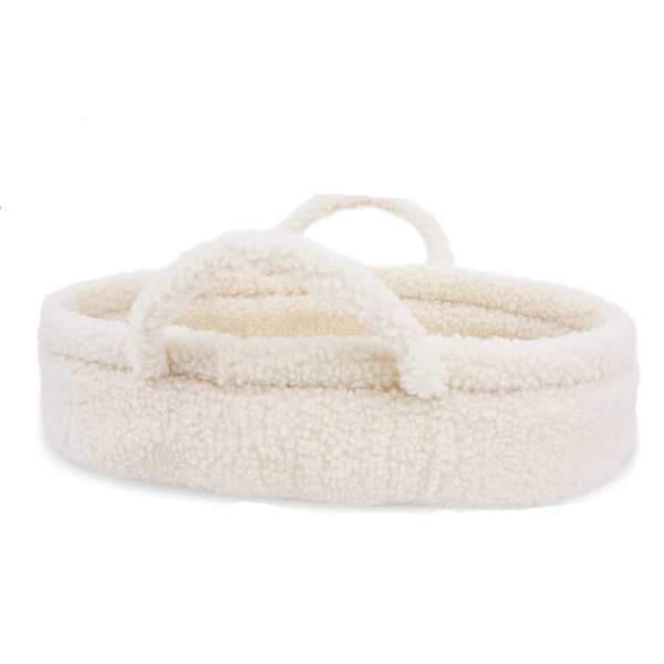 Baby Teddy Fabric Changing Basket with Pads and Safety Belt - 画像 4