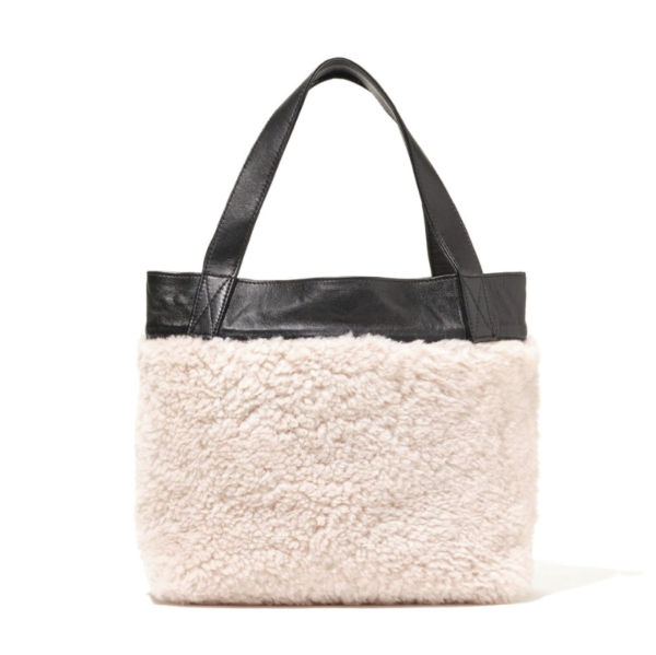 Sherpa Woolen Teddy Plush Tote Bag Travel Hand Shoulder Bag Vintage Portable Durable Handbags