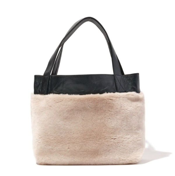Sherpa Woolen Teddy Plush Tote Bag Travel Hand Shoulder Bag Vintage Portable Durable Handbags - Image 4