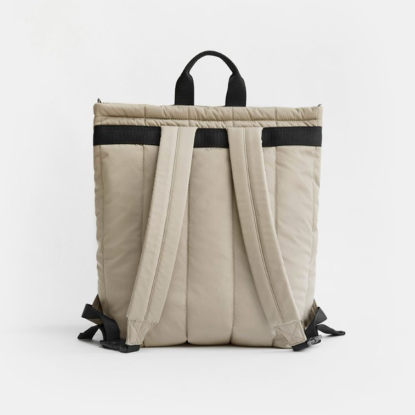New Women Fashion Soft Polyester Quilted Backpack Travel Puffer Bag - 영상 3