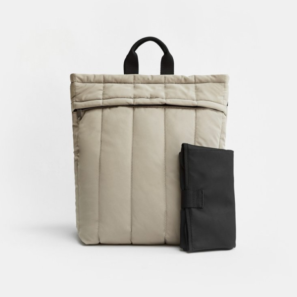 New Women Fashion Soft Polyester Quilted Backpack Travel Puffer Bag - 영상 4