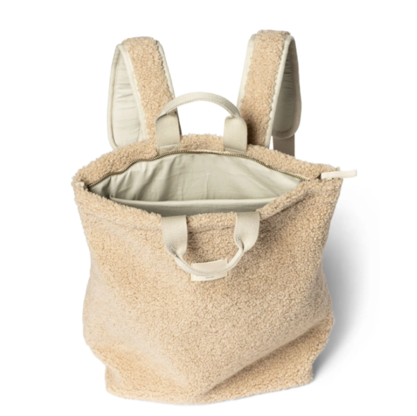 Soft Teddy Backpack Stylish Teddy Mom Backpack for Autumn and Winter - 画像 3