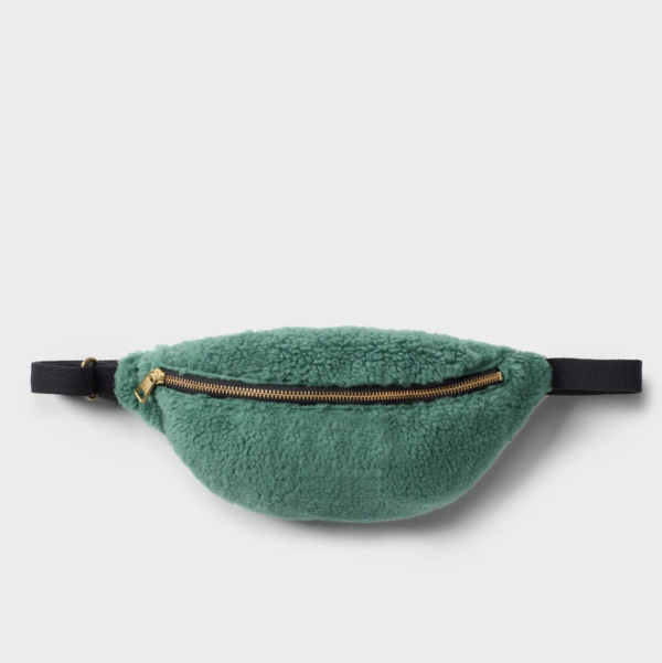 Women Teddy Waist Belt Bag Custom Sherpa Fanny Pack Crossbody Bag - 영상 5