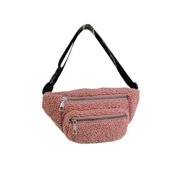 Fashion Teddy Fanny Pack for Women Men Fashionable Teddy Waist Bag - 영상 3