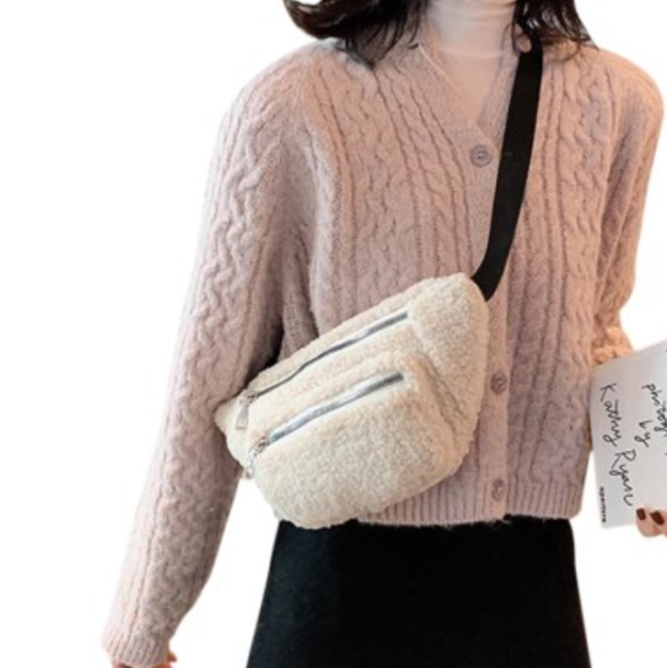 Fashion Teddy Fanny Pack for Women Men Fashionable Teddy Waist Bag - 영상 6