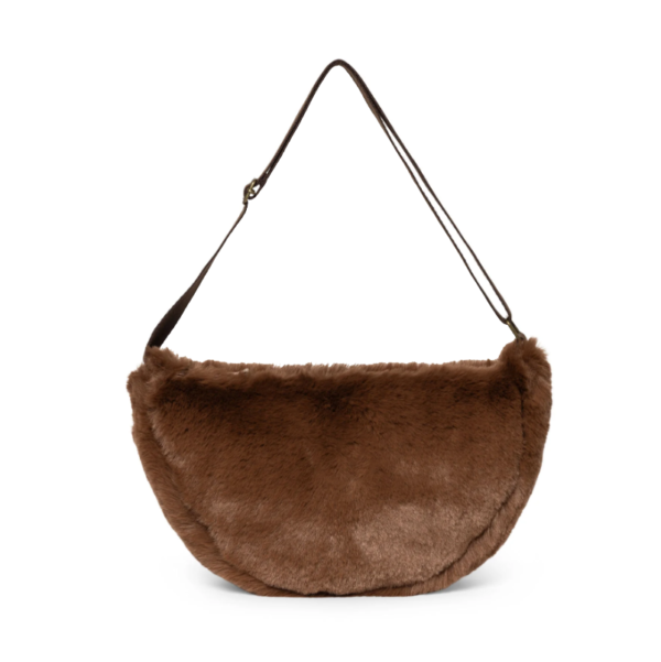 Fashion Faux Rabbit Fur Waist Bag, Winter Fluffy Fanny Pack, Soft Plush Crossbody Chest Bag