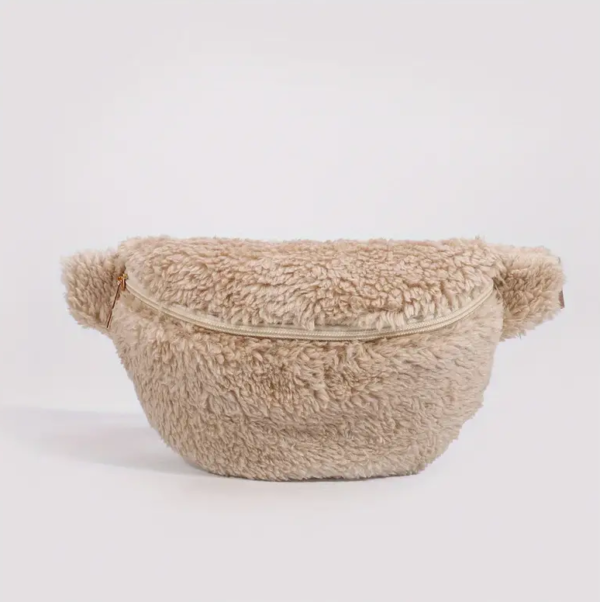 High Quality Fashion Terry Teddy Sling Bag Women's Waist Bags - 영상 2