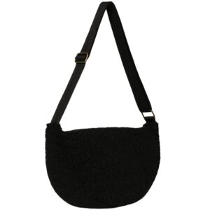 New Teddy Sherpa Messenger Bags Sport Fanny Waist Pouch Pack Crossbody Chest Bag