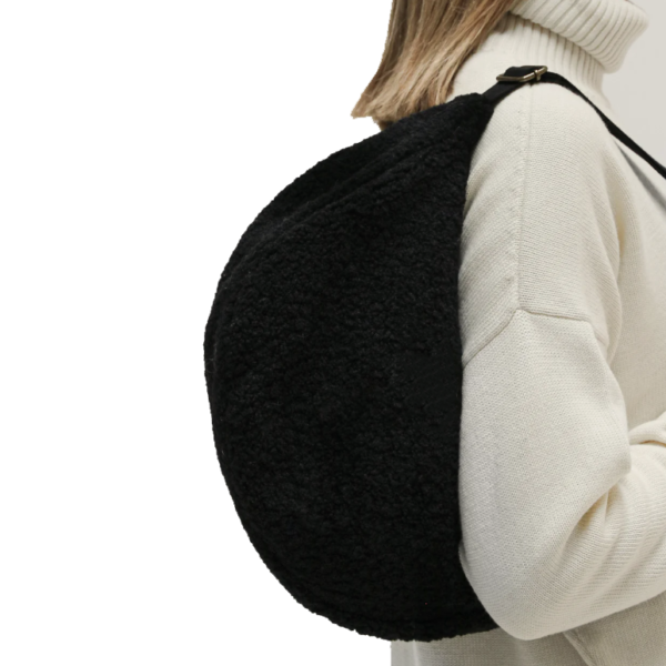 New Teddy Sherpa Messenger Bags Sport Fanny Waist Pouch Pack Crossbody Chest Bag - 画像 5