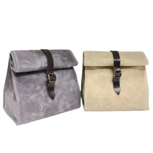 Custom Waterproof Eco Friendly Cotton Canvas Kids Lunch Bags Reusable Cotton Bag