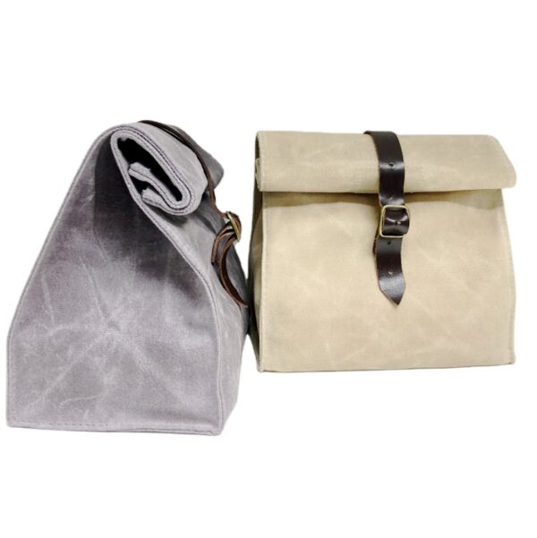 Custom Waterproof Eco Friendly Cotton Canvas Kids Lunch Bags Reusable Cotton Bag - صورة 4