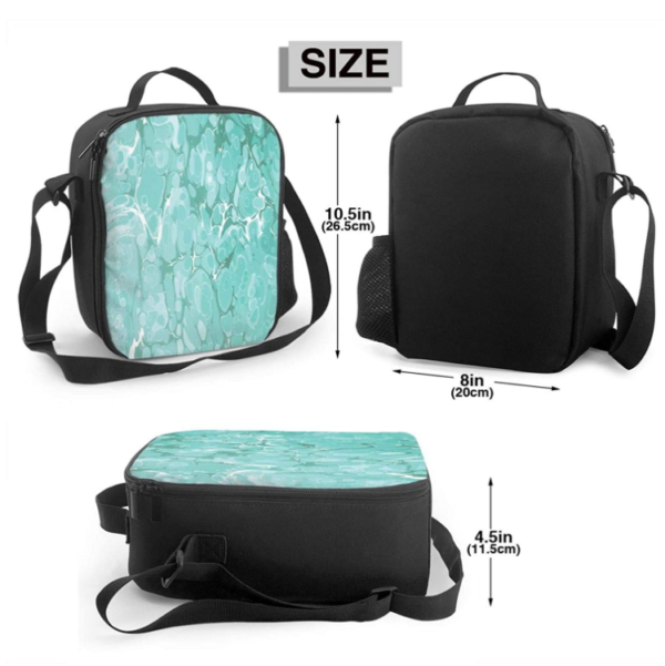 Small Cooler Insulated Lunch Box Bag with Shoulder Strap for Women Men Adult - 画像 4