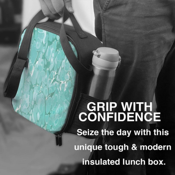 Small Cooler Insulated Lunch Box Bag with Shoulder Strap for Women Men Adult - 画像 6