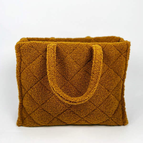 Quilted Teddy Tote Bag for Women Ladies TEDDY Bubble Shoulder Hobo Bag - 画像 4