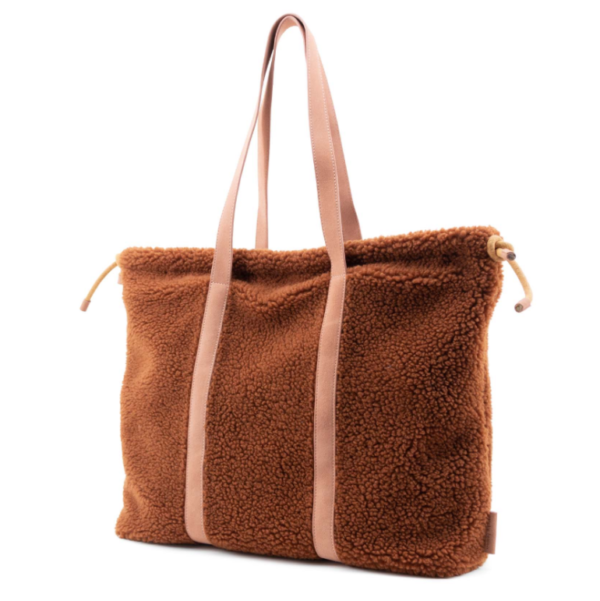 Custom High Quality Luxury Teddy Soft Plush Tote Bag Large Capacity Winter Fleece Tote Bag - Bild 2