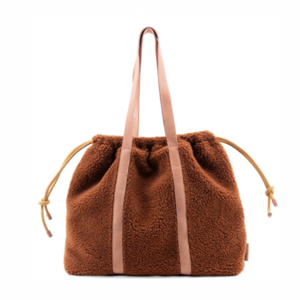 Custom High Quality Luxury Teddy Soft Plush Tote Bag Large Capacity Winter Fleece Tote Bag - Bild 3
