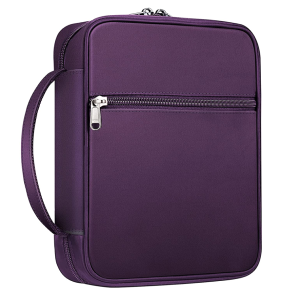 Custom Logo Polyester Faux Bible Case Book Leather Large Size Bible Bag Covers - Image 3