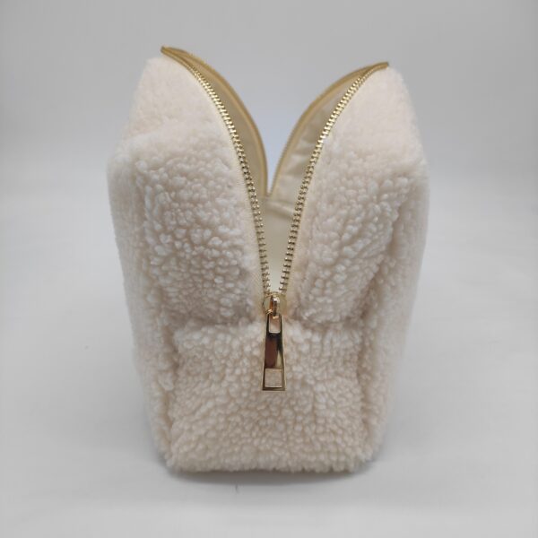Soft Cute Teddy Cosmetic Bag Boucle Teddy Pen Bag Sherpa Maquillage Bag - Bild 4