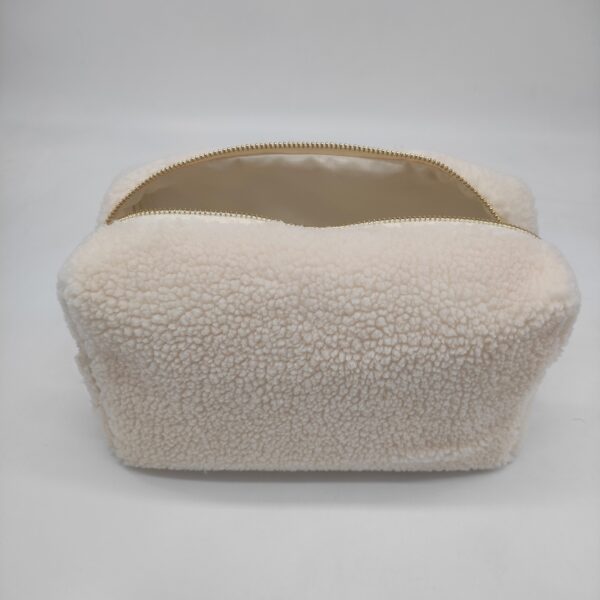 Soft Cute Teddy Cosmetic Bag Boucle Teddy Pen Bag Sherpa Maquillage Bag - Bild 5