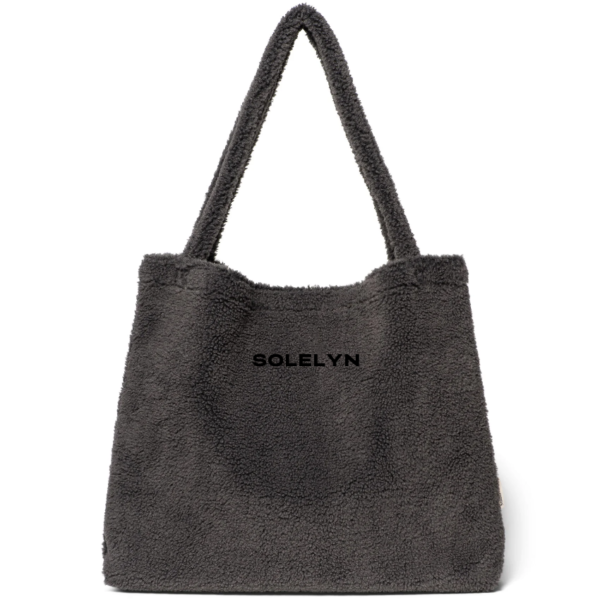 Europe Fashion Winter Women Teddy Mom Bag Cream Fluffy Shopper Tote