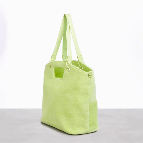 Fashion and Personality Women's Terry Cloth Beach Tote Bag Travel Toweling Tote Bag - Bild 6