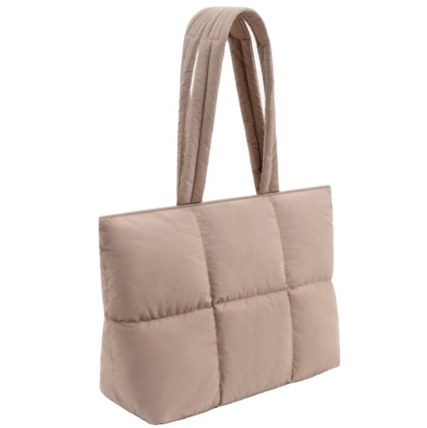 New Fashion Puffer Tote Bag for Women Quilted Puffy Handbag Quilted Tote Bag - 画像 3