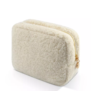 Comfortable Soft Teddy Cosmetic Bag Boucle Teddy Pen Bag Sherpa Maquillage Bag