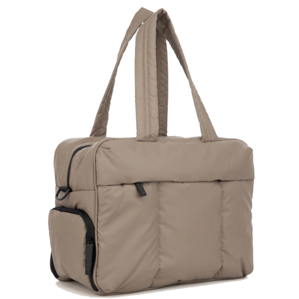 Quilted Foldable Expandable Dry Wet Waterproof Duffel Bag Duffle Yoga Weekend Shoulder Gym Luggage - Imagem 6