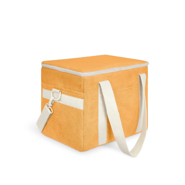 Terry Cloth  Insulated Lunch Bag Hot Cold Food Groceries Zipper Tote Bag - Image 6