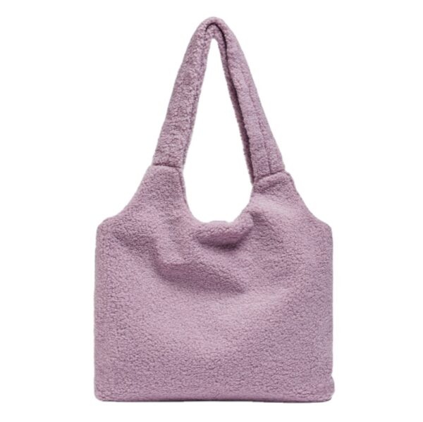 Trendy Fluffy Tote Bag Soft Women's Sherpa Tote Bag