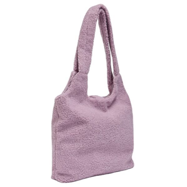 Trendy Fluffy Tote Bag Soft Women's Sherpa Tote Bag - 画像 2
