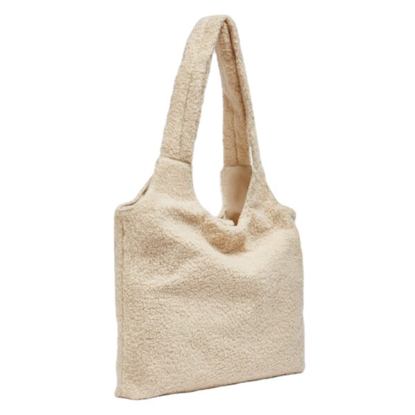 Trendy Fluffy Tote Bag Soft Women's Sherpa Tote Bag - 画像 5