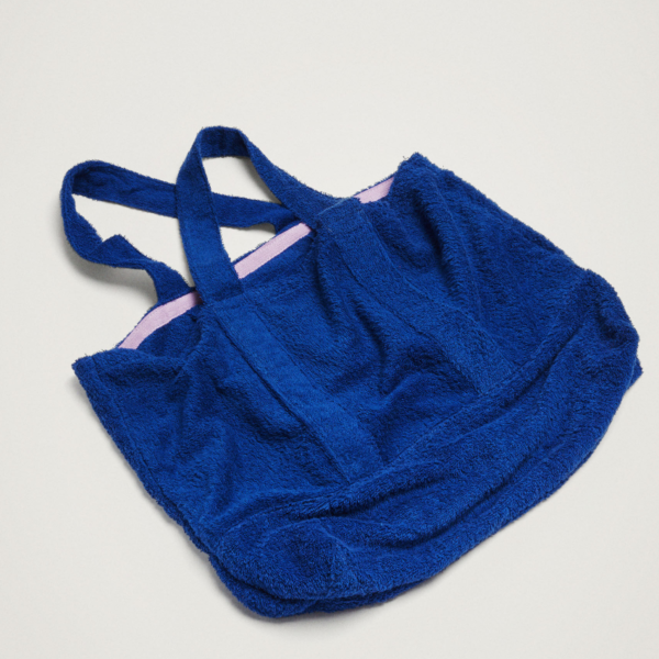 Terry Towelling Tote Bag Toweling Cloth Beach Bag - Image 6