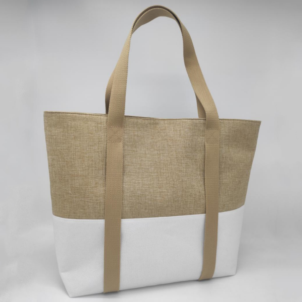 New Design Fashion Outdoor Linen Hat Tote Bag Large Linen Tote Travel Carrying Bag - Bild 3
