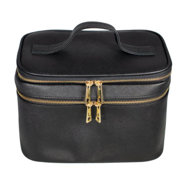 New Style Hot Sell Women Leather Makeup Boxes Storage Bag