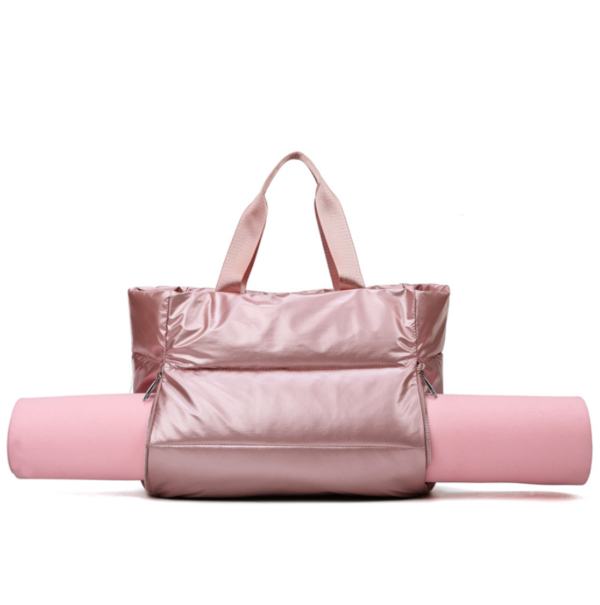 Large Puffer Bag Quilted Cotton Padded Women Puffy Shoulder Bag Winter Soft Puffer Tote Bag