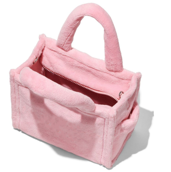 Hot Sale Terry Cloth Tote Bag Fashion Woman  Beach Bag Travel Terry Cloth Shoulder Bag - 画像 3