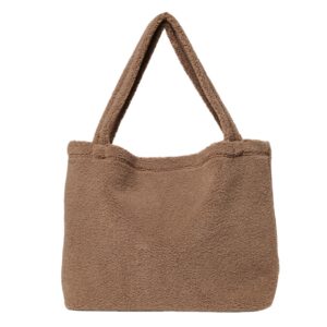 Hot Sale Winter Fashion Teddy Soft Mom Outdoor Tote Bag Stroller Hanging Bag