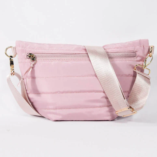 Woman Winter Minimalist Down Puff Small Square Shoulder Bag Solid Color Nylon Women Messenger Bag - 画像 2