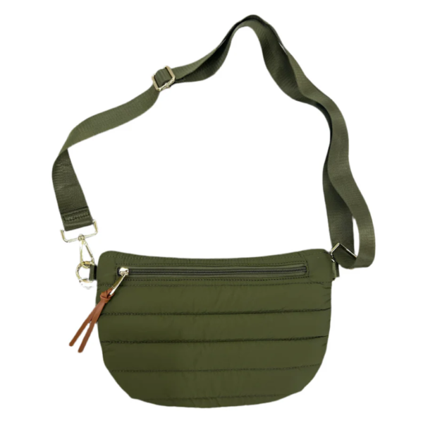 Woman Winter Minimalist Down Puff Small Square Shoulder Bag Solid Color Nylon Women Messenger Bag - 画像 3