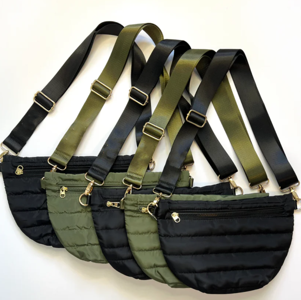 Woman Winter Minimalist Down Puff Small Square Shoulder Bag Solid Color Nylon Women Messenger Bag - 画像 6