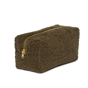 High Quality Hot Sale Cute Soft Teddy Cosmetic Bag Sherpa Travel Cosmetic Storage Bag